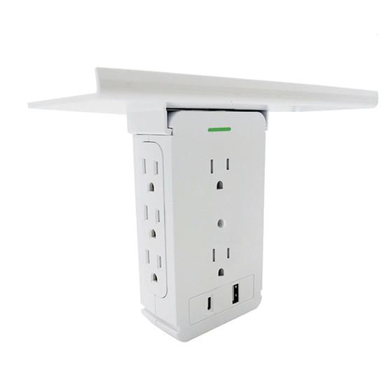 Cheap Wall Power Socket with Surge Protector ETL cETL Passed 8 Outlets Type A Typa C for sale