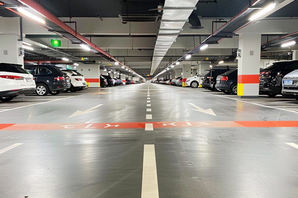 Garage Vapor Proof LED Fixture, LED light tube underground parking scene