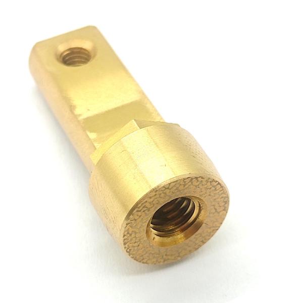 Copper CNC Turning Parts Wheel Hex Coupling Sturdy Customized OEM