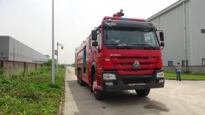 Best 18 Meter Water Fire Engine , 6x4 336KW Heavy Rescue Vehicle With 10000L Water Capacity wholesale