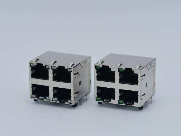 Cheap -20\u00b0C-80\u00b0C RJ45 Magnetic Ethernet Jack Connector for 750 Insertions Right Angle for sale