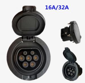 China Receptacle Ev Charging Ev Charger Plug Socket Electrical Plug Industrial AC CE TUV type 2 ac socket on sale