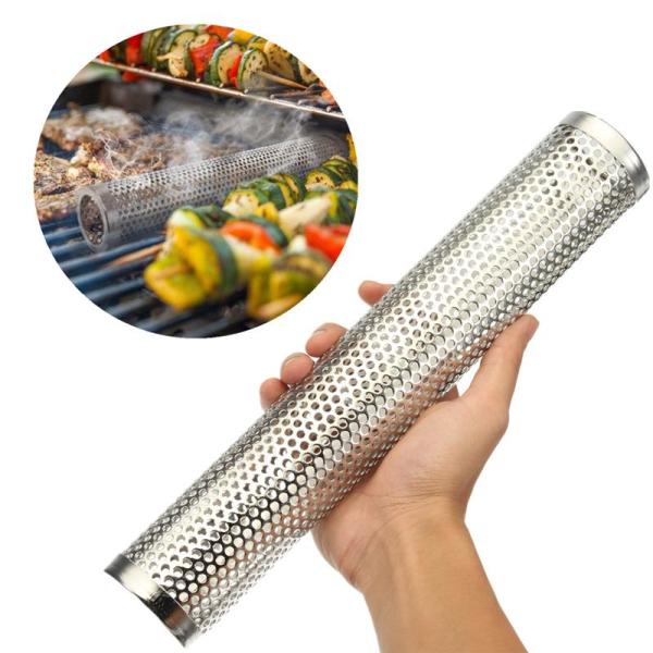 Granular Smoking Pipe Grill Stainless Steel Round Perforated Mesh Smoking Pipe Filter