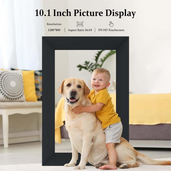 Cheap Customized Smart Cloud WiFi Digital Photo Frame Auto Rotate IPS Touch Screen for sale