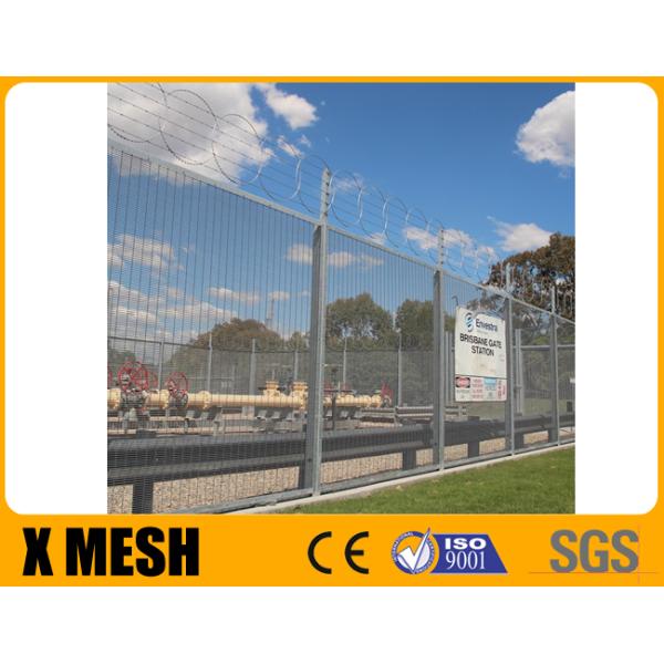 Easily Assembled Anti Climb Mesh Fence Width 2.0m For Perimeter Areas