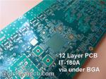 12-Layer BGA PCB, HDI PCB Blind via, Buried via Multi-layer PCB, High density