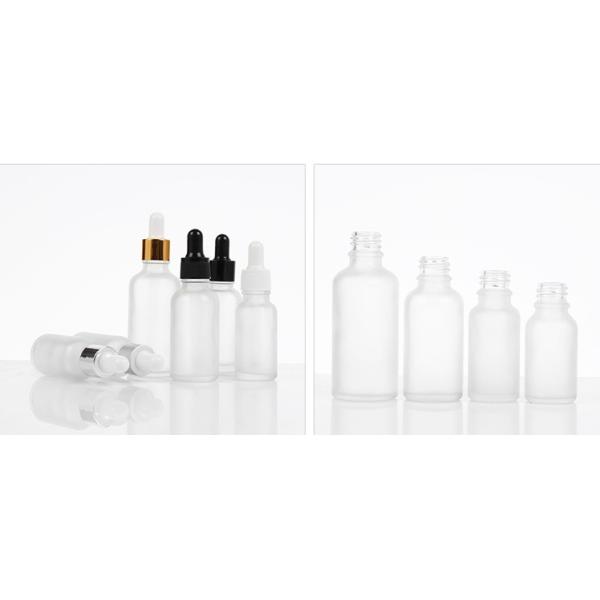 15ml / 50ml / 30ml Glass Bottles , Reusing Frosted Dropper Glass Bottle