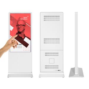 China 49 inch stand alone android network wifi interactive touch screen panel display self service queuing kiosk machine on sale