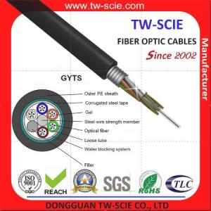 Best 216 Core Outdoor Rated Fiber Optic Cable , Armored Om3 Fiber Optic Cable Gyts wholesale