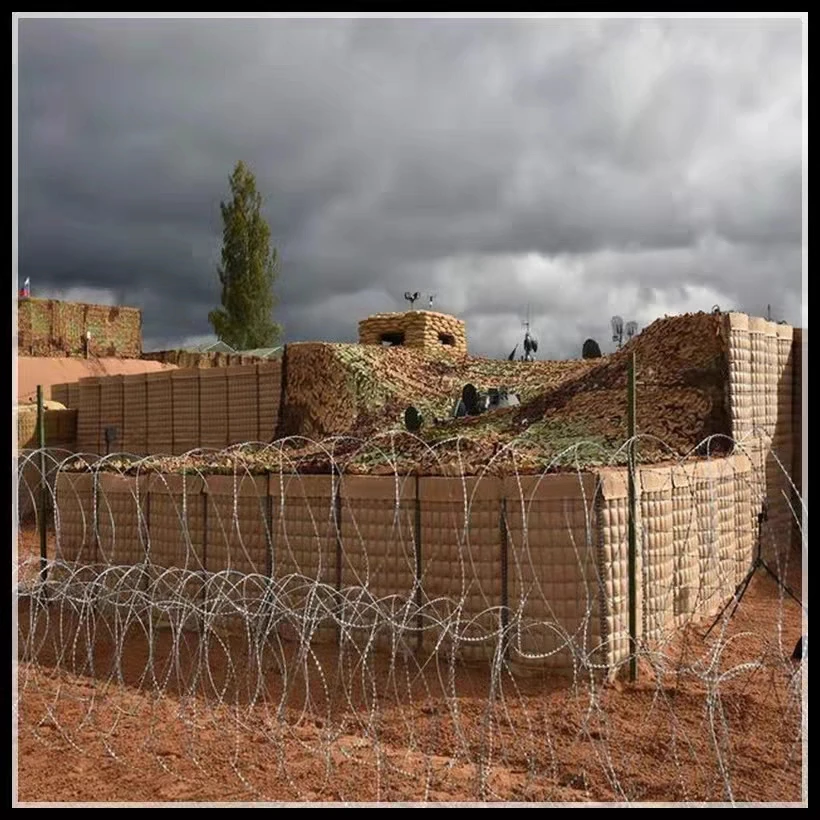 Media Blast Shield Wall Security Defense Blast Net Sand Containers Bunker Isolation