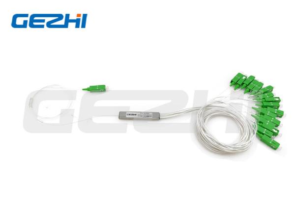 Cheap PON FTTH Network Fiber Optic Mini PLC Splitter 1*16 With SC APC Connector for sale