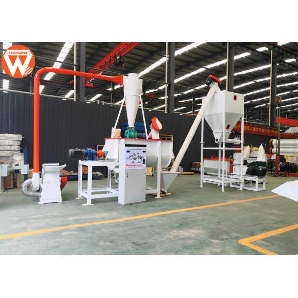 1000kg/H Capacity Mini Poultry Feed Processing Plant 0.75KW Cooler Machine