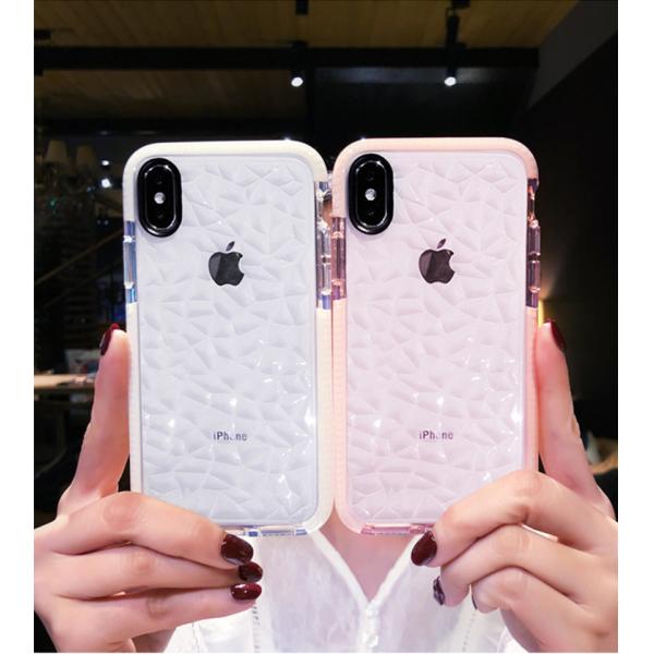 Iphone XS Max Shockproof Phone Cases Diamond 3D Anti-Skid Shatter Resistant