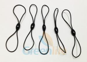 Best Black Spring Elastic Ball Loops , Olive Shape Bead Ball Bungee Cords Customized wholesale