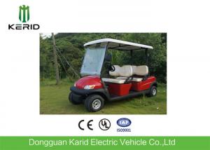Best Metallic Red Color Electric Fuel Type Golf Carts DC Motor 4 Passengers Cheap Golf Buggy For Sale wholesale