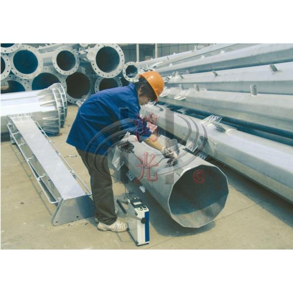 Q345 Overlap Type Telecomminication Towers Anti - Corrosion With Platform