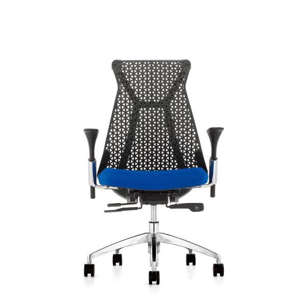 Ergo Meshback Netted Revolving Chair Hermen Miller Moon Black For Workspace