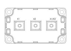 China 1200V Automotive IGBT Modules MSCDC450A120AG Rectifiers Diode Arrays Module 450A on sale