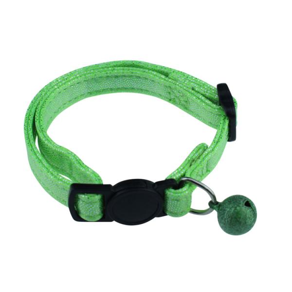 Pu Breakaway Pet Training Collars inflatable cat collar With Bling Bell