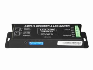 Best 12V Black Pixels LED DMX512 Decoder For RGB LED Fixture Max 6A/CH wholesale