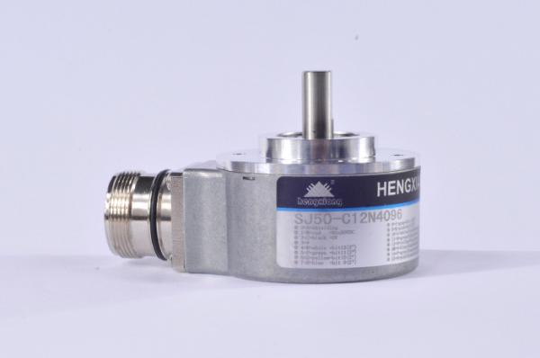 Cheap EP50S8 Solid Shaft Encoder , SJ50 Absolute Rotary Encoder Single Turn Gray Code Output for sale
