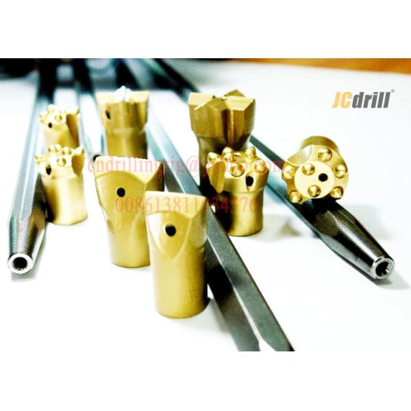 Shoulder Drive Tapered Rock Drill Rods Drilling Tool For Lasting Hole Drilling