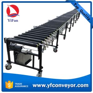 China Telescopic Flexible Powered, Motorized Roller Rubber Conveyor on sale