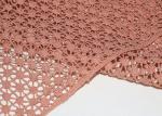 47 Inches Guipure French Venise Lace Fabric / Embroidered Dress Fabric By Azo