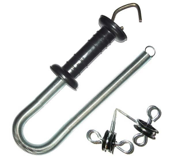 Economy Spring Gate for Wood Posts/Gate handle spring kits for electric fencing