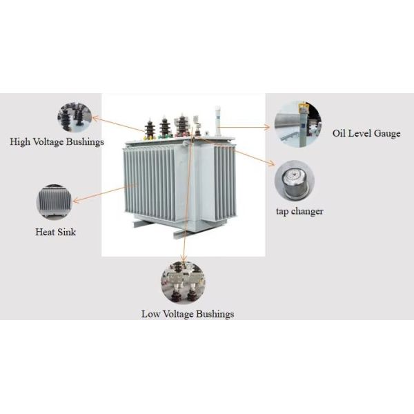 30kVA Amorphous Alloy Oil Immersed Distribution Transformer 10kV S(B)H21-NX2 Energy Efficiency Level 2