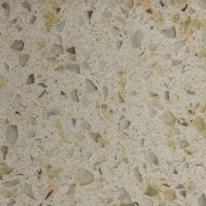 Best Light Yellow Crystal Quartz Kitchen Worktops With Smoothness Good Surface wholesale