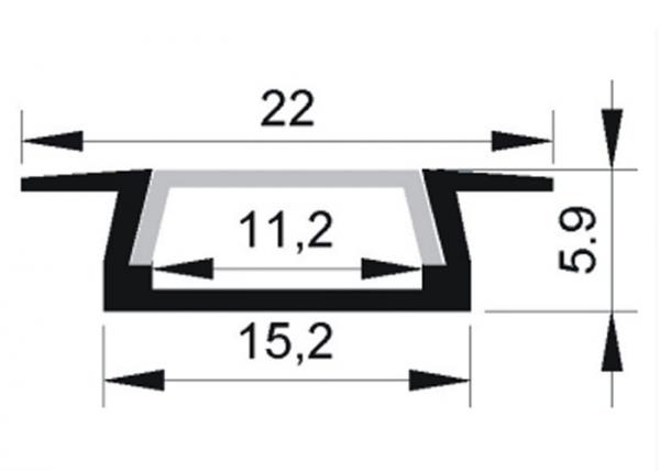aluminum LED profile dimension