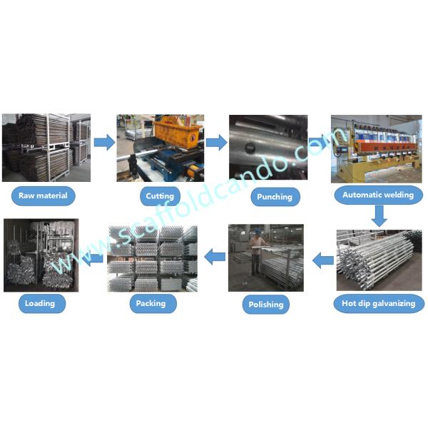 60mm OD Q235 Q345 hot dip galvanized ringlock standard vertical 3000mm 2000mm 1000mm with good quality low price