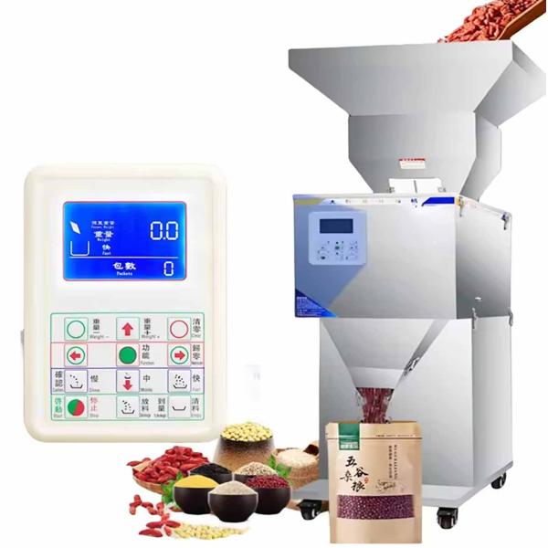 Automatic Weighing Small Grain Sachet Popcorn Granule Snack Food French Fries Potato Chips Filler With Big Hopper