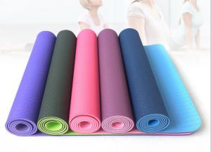 China Manufacturers wholesale monochrome green tpe yoga mat natural lengthened tpe yoga mat 10mm thick anti-slip mat on sale