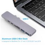 3.1 Type C Hub Dual USB-C HUBs /Card Reader Special for Apple Macbook Pro with