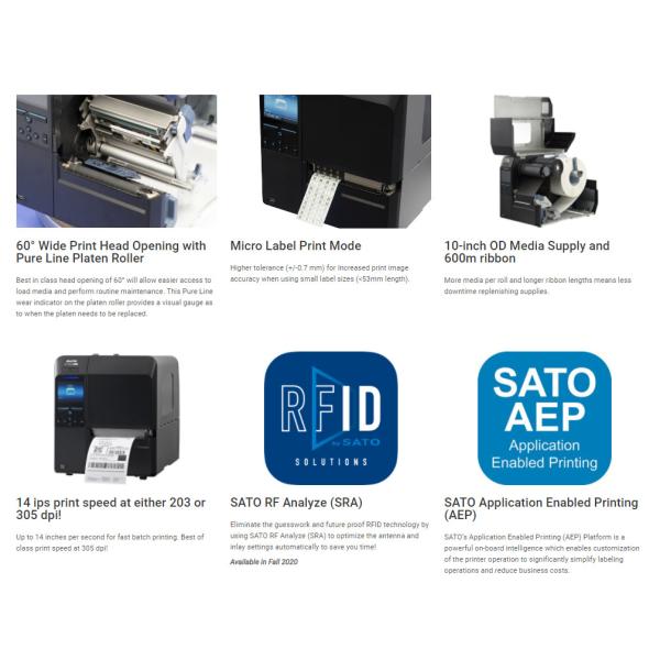 RFID 600dpi Bill Printer Machine 104mm 4 Inch Label Maker