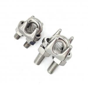 Best DIN 741 Drop Forged Stainless Steel Wire Rope Clamp For Cable End Connections wholesale