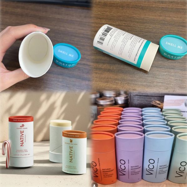 Customized empty oval deodorizing stick container tube deodorizing stick packaging container