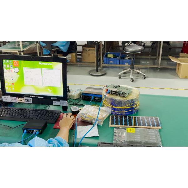 30W POE Fiber Optic Ethernet Media Converter Rack Mounted Duplex SC Port AC Input