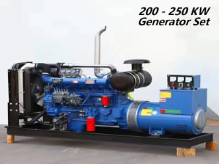 Blue 200kw Diesel Generator Leroy Somer Alternator Electric Generating Set