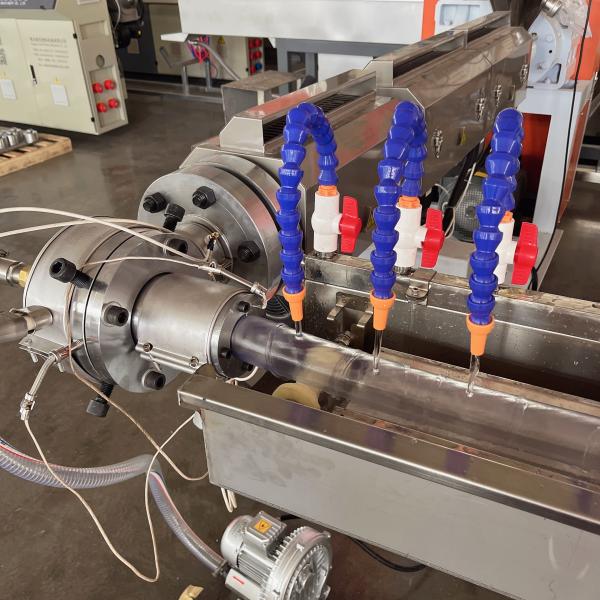 PVC Fiber Reinforced Flexible Hose Machine , Soft Tube Extrusion Machine