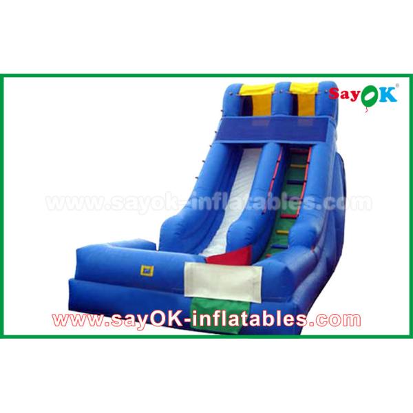 Inflatable Slip And Slide Giant Safety Inflatable Bouncer For Amusement Park , Inflatable Bounce Castle Bouncy Slides