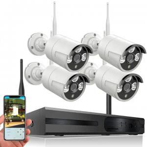 China 4CH CMOS WiFi CCTV Camera System , 1080P Wireless Outdoor Security System on sale
