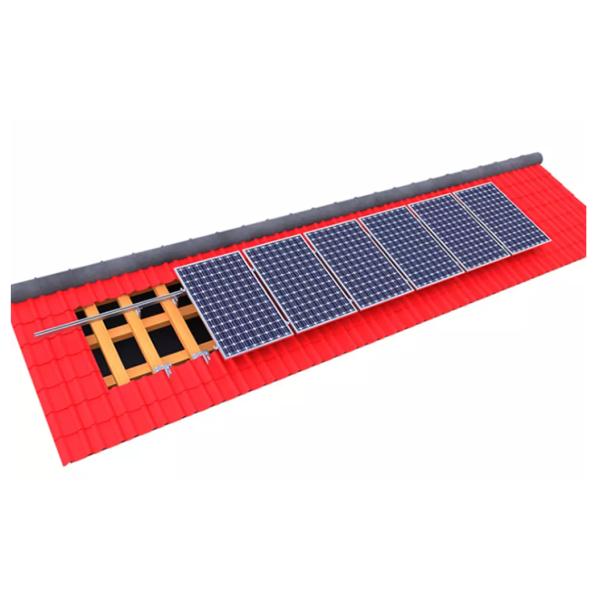 Blue Prefabricated Steel Structure Aluminum Ground Solar Mounting System With Great FlexIbility