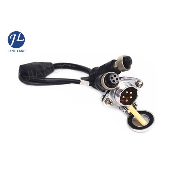 Vehicle Reversing Camera Extension Cable With Heavy Duty 5 Pin Connector
