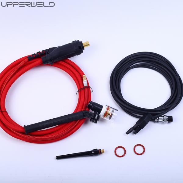 WP17/18/26 WP9/20 Tig Welding Torch Kit NR-17-12-50EU PLUG WITH 2P18GSLD CLEAR NOZZLE