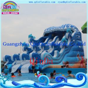 Best Inflatable Funny Water Slide Wet Water Slide Water Pool Inflatable Slide wholesale