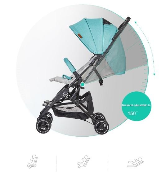Mini Capsule Plus Baby Carriage Stroller One Hand Innovative One - Step Folding