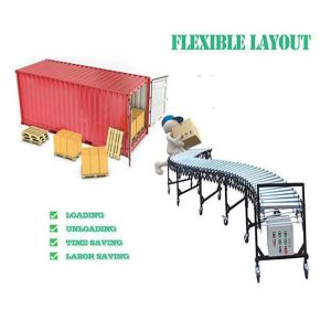 Best Grain Handling Equipment Flexible Telescopic Roller Conveyor wholesale